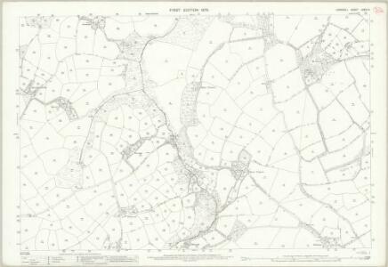 Cornwall LXXVII.2 (includes: Budock; Constantine; Mawnan) - 25 Inch Map