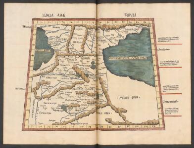 Tercia Asiae Tabula [Karte], in: Claudii Ptolemei viri Alexandrini mathematice discipline philosophi doctissimi geographie opus [...], S. 199.
