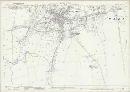 Berkshire XIV.14 (includes: East Challow; Letcombe Regis; Lockinge; Wantage) - 25 Inch Map