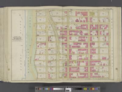 Manhattan, Double Page Plate No. 37 [Map bounded by W. 108th St., Central Park W., W. 97th St., Hudson River]
