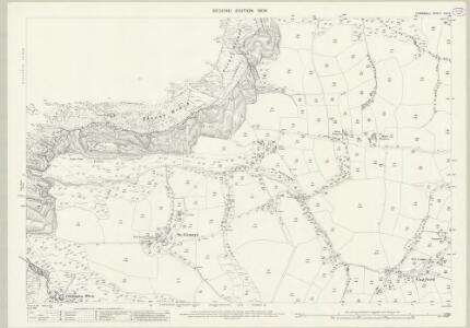 Cornwall VIII.5 (includes: St Gennys) - 25 Inch Map