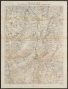 Manöverkarte für die Uebungen der VIII. Armeedivision im September 1884
