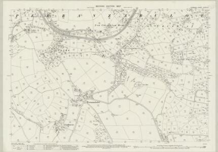 Cornwall XLVIII.10 (includes: Perranzabuloe) - 25 Inch Map