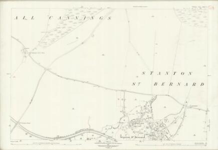 Wiltshire XXXV.9 (includes: All Cannings; Alton; Stanton St Bernard) - 25 Inch Map