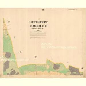 Liebesdorf - c1905-1-003 - Kaiserpflichtexemplar der Landkarten des stabilen Katasters