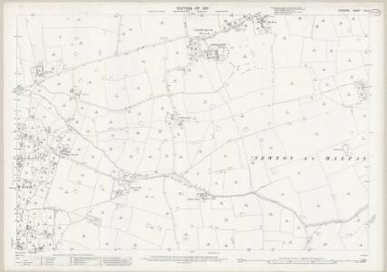 Cheshire LX.13 (includes: Cuddington; Newton by Malpas; Oldcastle; Threapwood) - 25 Inch Map
