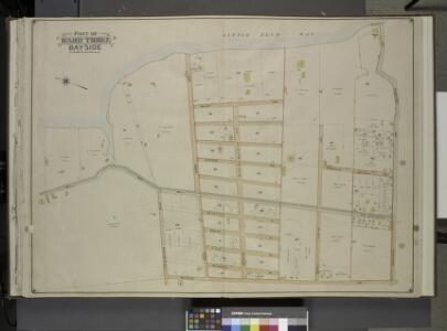Queens, Vol. 3, Double Page Plate No. 16; Part of     ward Three Bayside; [Map bounded by Bell Ave., Little Bayside Road, Shore Ave.,  Kneeland Ave., Bayside Ave., Bradish Ave., Nicoll Ave., Vista Ave., Cracheron    Ave., Waldo Ave., Castor Ave., Fran