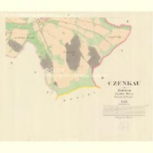 Czenkau - m0368-1-004 - Kaiserpflichtexemplar der Landkarten des stabilen Katasters