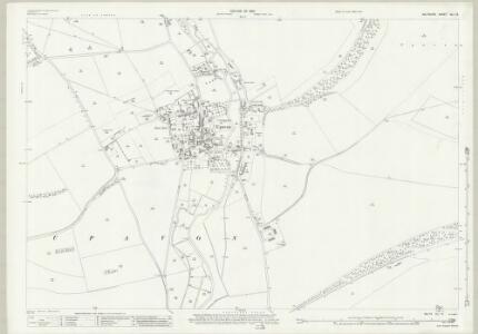 Wiltshire XLI.15 (includes: Enford; Manningford; Rushall; Upavon) - 25 Inch Map
