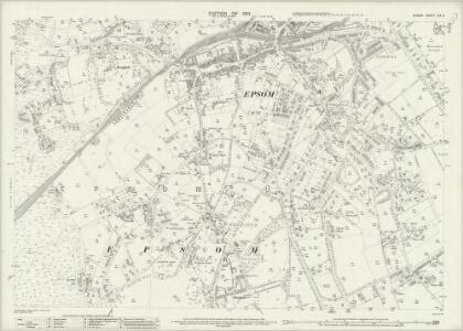 Surrey XIX.5 (includes: Epsom) - 25 Inch Map
