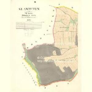 Slawietin - m2766-1-003 - Kaiserpflichtexemplar der Landkarten des stabilen Katasters