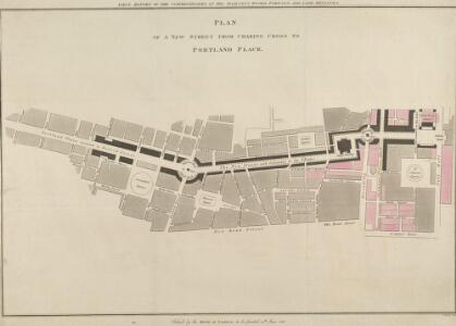 PLAN OF A NEW STREET FROM CHARING CROSS TO PORTLAND PLACE
