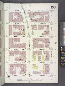 Manhattan, V. 7, Plate No. 26 [Map bounded by W. 105th St., Amsterdam Ave., W. 100th St., W. End Ave.]