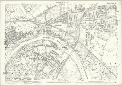 London (Edition of 1894-96) LXXXIV (includes: Chiswick St Nicholas; Kew; Mortlake; North Sheen; Old Brentford) - 25 Inch Map