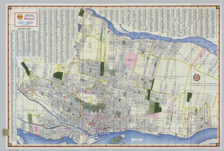 Shell Street Map of Montreal.