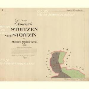 Stoitzen - m2885-1-001 - Kaiserpflichtexemplar der Landkarten des stabilen Katasters