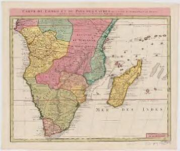 Carte Du Congo et du Pays Des Cafres