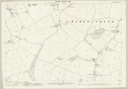 Essex (1st Ed/Rev 1862-96) XXVI.2 (includes: Earls Colne) - 25 Inch Map