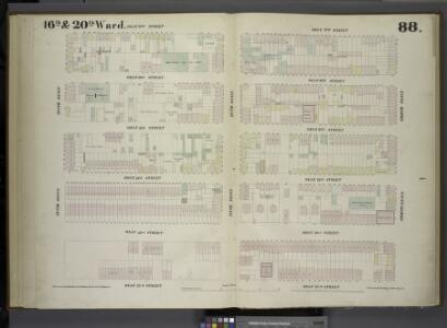 [Plate 88: Map bounded by West 27th Street, Eighth Avenue, West 22nd Street, Tenth Avenue.]
