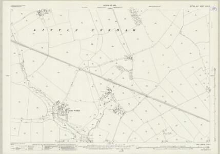 Suffolk LXXXI.8 (includes: Capel St Mary; Copdock; Little Wenham; Washbrook) - 25 Inch Map