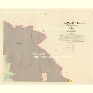 Lang Lhotta (Dlauha Lhotta) - c1130-1-004 - Kaiserpflichtexemplar der Landkarten des stabilen Katasters