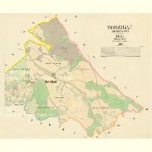 Borzikau (Borzikow) - c0417-1-002 - Kaiserpflichtexemplar der Landkarten des stabilen Katasters