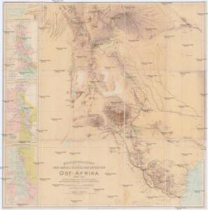 Karte des Forschungs-Gebietes der Graf Samuel Telekíschen Expedition in Ost-Afrika 1887-88