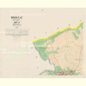 Drosau (Stražow) - c7409-1-001 - Kaiserpflichtexemplar der Landkarten des stabilen Katasters