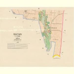 Roznow - c6606-1-002 - Kaiserpflichtexemplar der Landkarten des stabilen Katasters