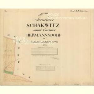 Schakwitz - m0361-2-002 - Kaiserpflichtexemplar der Landkarten des stabilen Katasters