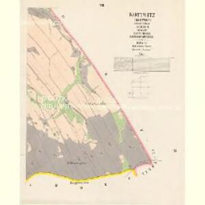 Kottwitz (Kottwice) - c2594-1-005 - Kaiserpflichtexemplar der Landkarten des stabilen Katasters