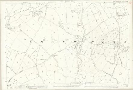 Staffordshire LXI.16 (includes: Lower Penn; Trysull And Seisdon; Wombourn; Wrottesley) - 25 Inch Map