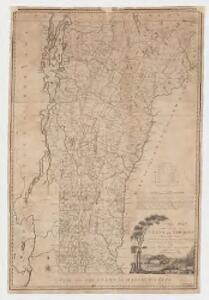A correct map of the State of Vermont, from actual survey : exhibiting the county and town lines, rivers, lakes, ponds, mountains, meetinghouses, mills, public roads, &c