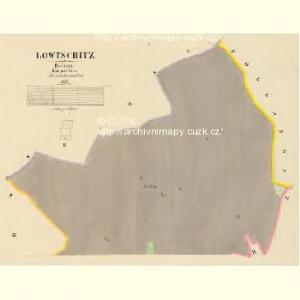 Lowtschitz - c4266-1-001 - Kaiserpflichtexemplar der Landkarten des stabilen Katasters