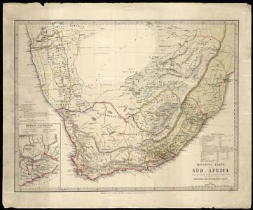 Mission map of South Africa according to the map in Stieler's Atlas