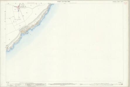 Cornwall LXXII.14 (includes: Gerrans) - 25 Inch Map