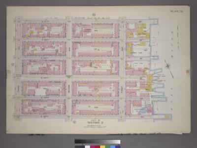 Plate 23, Part of Section 3: [Bounded by E. 37th Street, (East River Piers) First Avenue, E. 32nd Street and Third Avenue.]