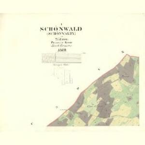 Schönwald (Schömwaldy) - m2321-6-001 - Kaiserpflichtexemplar der Landkarten des stabilen Katasters