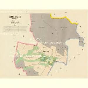 Dobesch (Dobess) - c1155-1-001 - Kaiserpflichtexemplar der Landkarten des stabilen Katasters