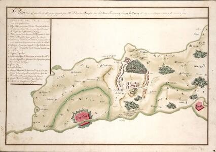 Plan de la Bataille de Bergen gagneé par Mr. Le Duc de Broglio Suv Le Prince Ferdinand Le 13. Avril 1759