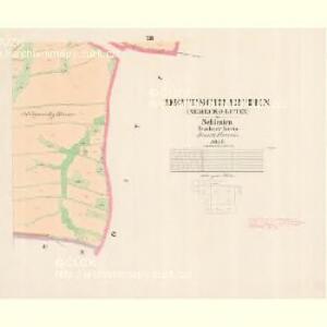 Deutschleuten (Nemecko Lutin) - m0509-2-010 - Kaiserpflichtexemplar der Landkarten des stabilen Katasters