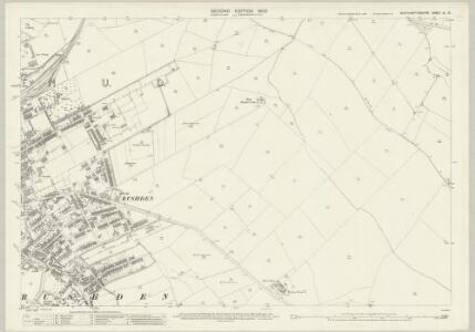 Northamptonshire XL.10 (includes: Higham Ferrers; Rushden) - 25 Inch Map