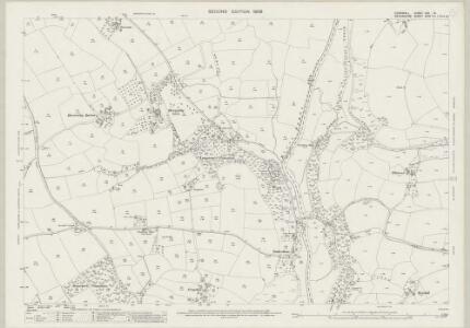 Cornwall XVII.14 (includes: Bradstone; Dunterton; Lawhitton Rural; Lezant) - 25 Inch Map