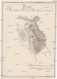 Plan von dem nacht Laager bey dem Dorf Sekujen den 7ten Juni 1789