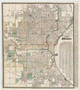 Map of the city of Milwaukee