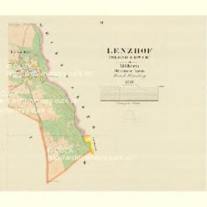 Lenzhof (Mlenicedwur) - m1835-1-004 - Kaiserpflichtexemplar der Landkarten des stabilen Katasters