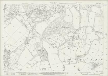 Surrey XX.12 (includes: Chelsham; Warlingham) - 25 Inch Map