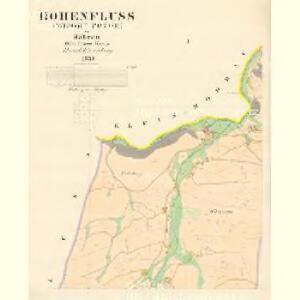 Hohenfluss (Wisoki Potok) - m3518-1-001 - Kaiserpflichtexemplar der Landkarten des stabilen Katasters