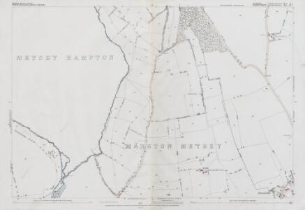 Wiltshire III.3 (includes: Down Ampney; Kempsford; Marston Meysey; Meysey Hampton) - 25 Inch Map