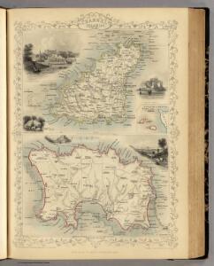 Channel Islands. (with) inset map of the English Channel.